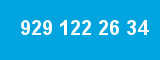 929 122 26 34 929 122 26 34